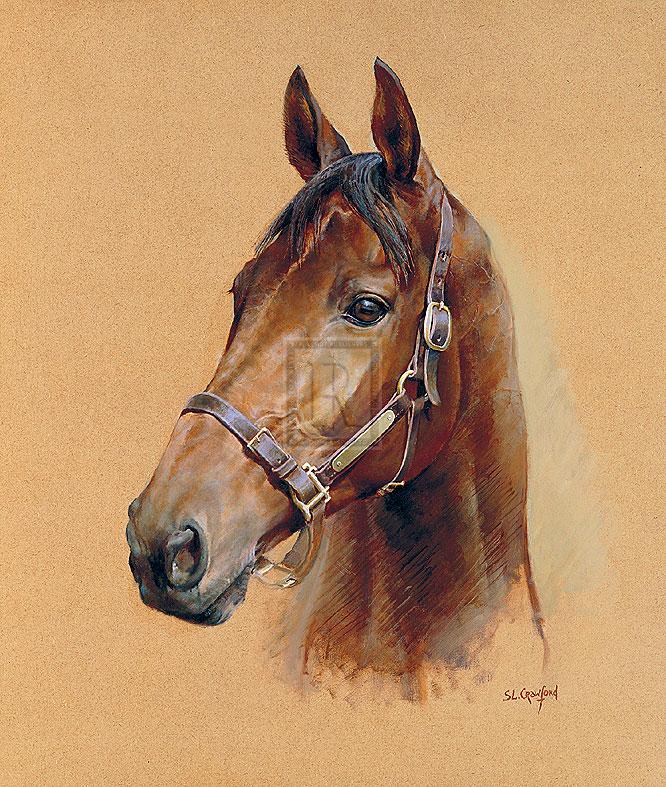 "Legend (Best Mate)" horse racing artwork
