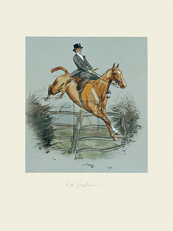 "High Leicestershire" horse racing artwork