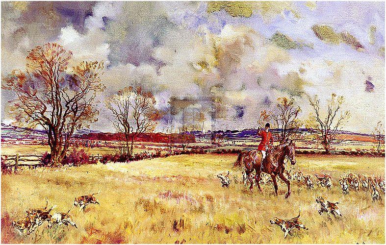 "The Belvoir Hunt 2" horse racing artwork