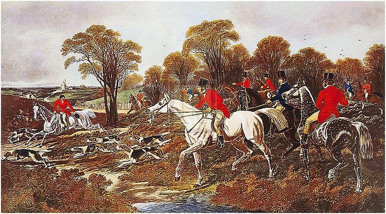"Breaking Cover" horse racing artwork