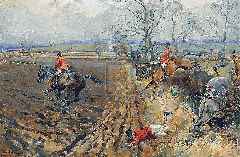 "The Duke of Rutland's Hounds" horse racing artwork