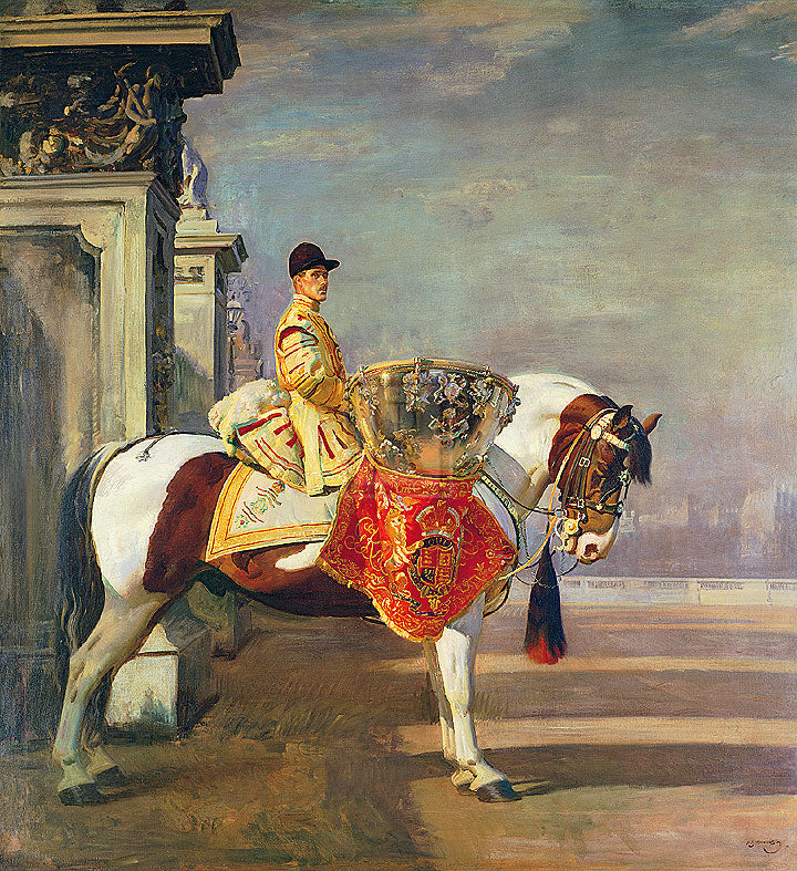 "The Drum Horse" horse racing artwork