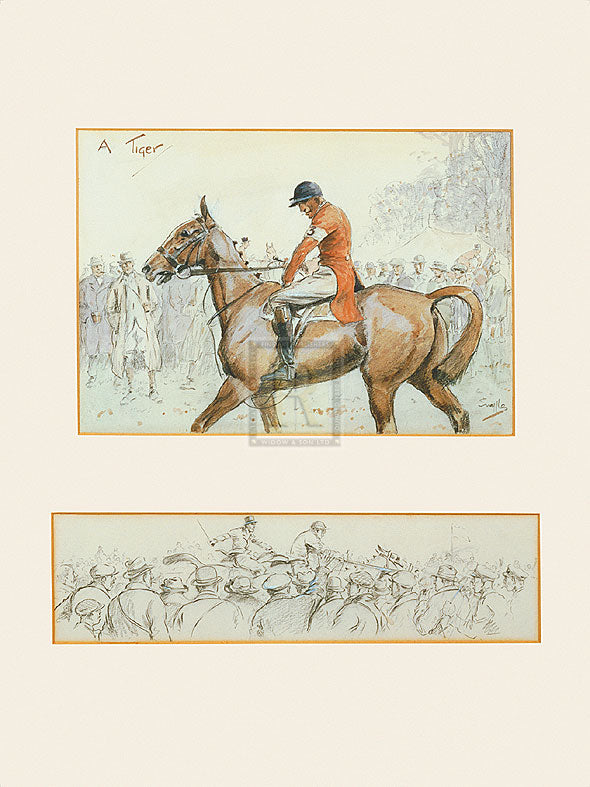 "A Tiger" horse racing artwork