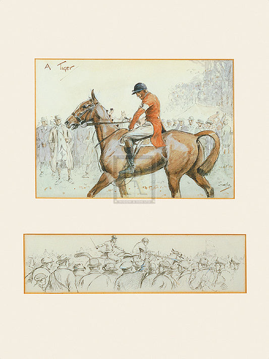 "A Tiger" horse racing artwork