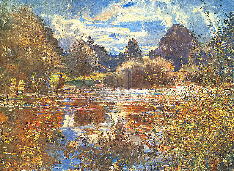 "The Full River" horse racing artwork