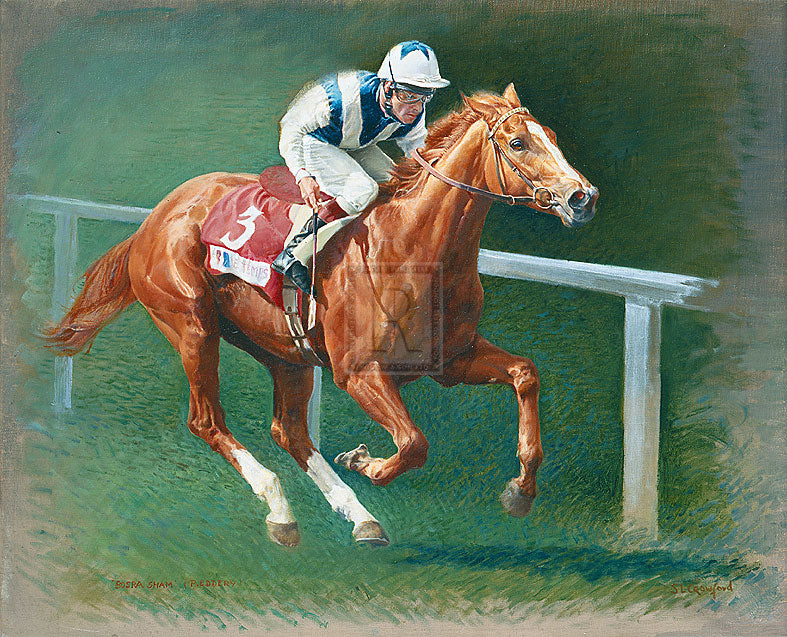 "Bosra Sham" horse racing artwork