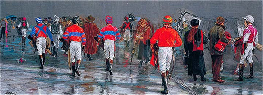 "After the Race" horse racing artwork
