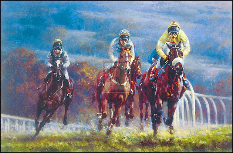 "Cheltenham" horse racing artwork