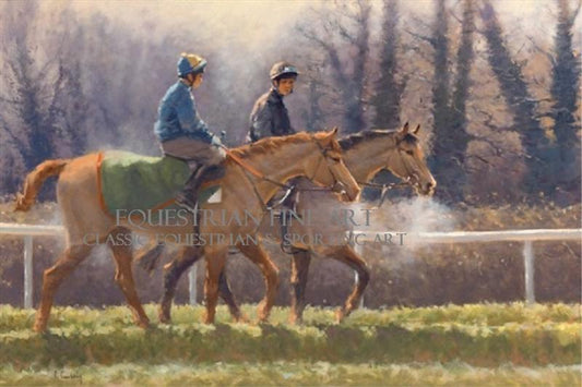 "An Easy Day" horse racing artwork