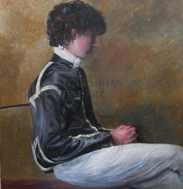 "The Young Jockey" horse racing artwork