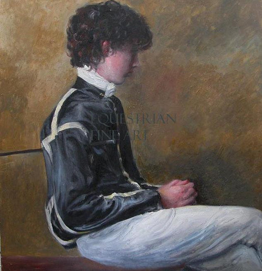 "The Young Jockey" horse racing artwork