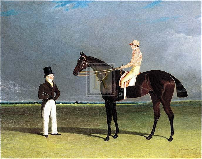 "'Birmingham' with Conolly up" horse racing artwork