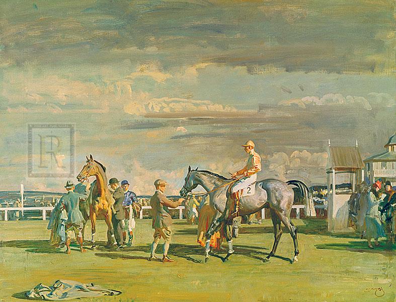 "After the Race" horse racing artwork