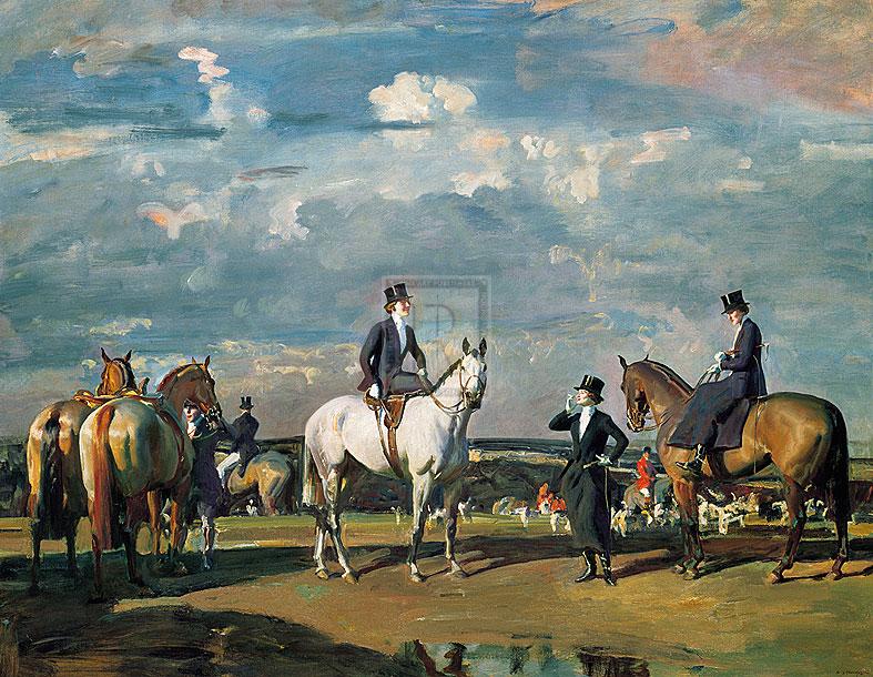 "Why weren't you out yesterday?" horse racing artwork