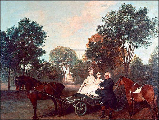 "The Rev Robert Carter Thelwall and Family" horse racing artwork