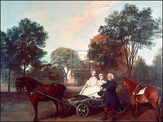 "The Rev Robert Carter Thelwall and Family" horse racing artwork