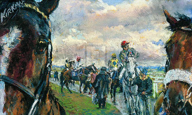 "After the Bell" horse racing artwork