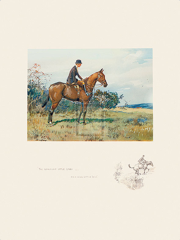 "The Varmint Little Lady" horse racing artwork