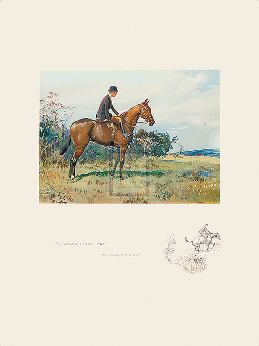 "The Varmint Little Lady" horse racing artwork
