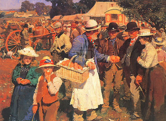 "A Gala Day" horse racing artwork