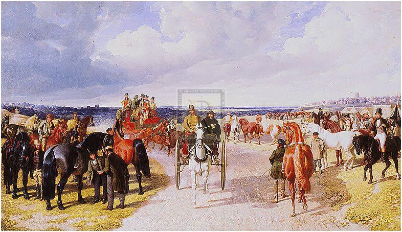 "Barnet Fair" horse racing artwork