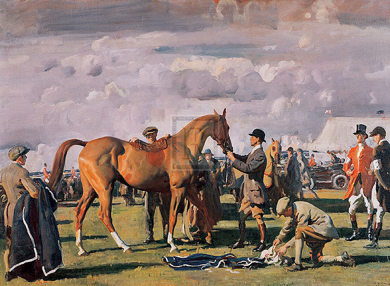 "The Red Prince Mare" horse racing artwork
