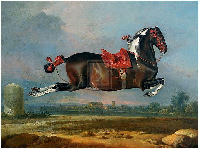 "Cerbero" horse racing artwork