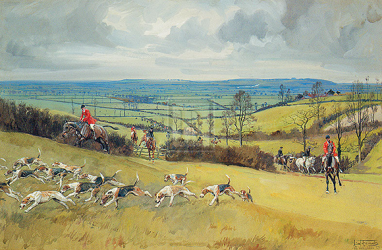 "The Whaddon Chase" horse racing artwork