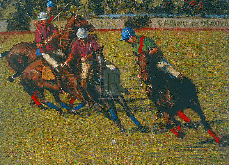 "Polo at Deauville" horse racing artwork