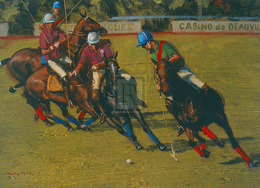 "Polo at Deauville" horse racing artwork