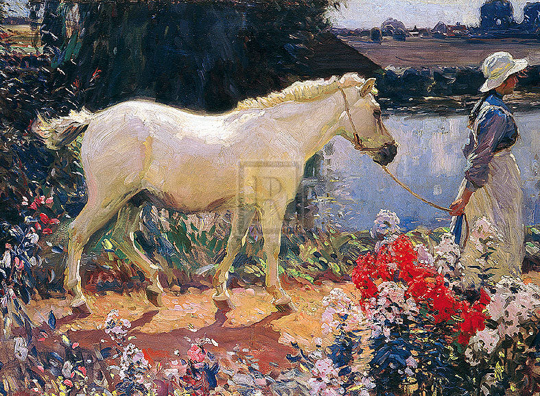 "The Path to the Orchard" horse racing artwork