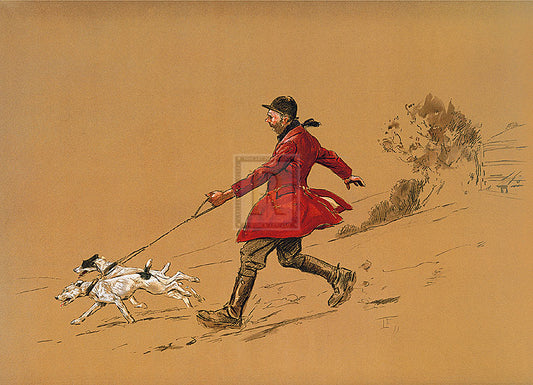"The Terrier Man" horse racing artwork