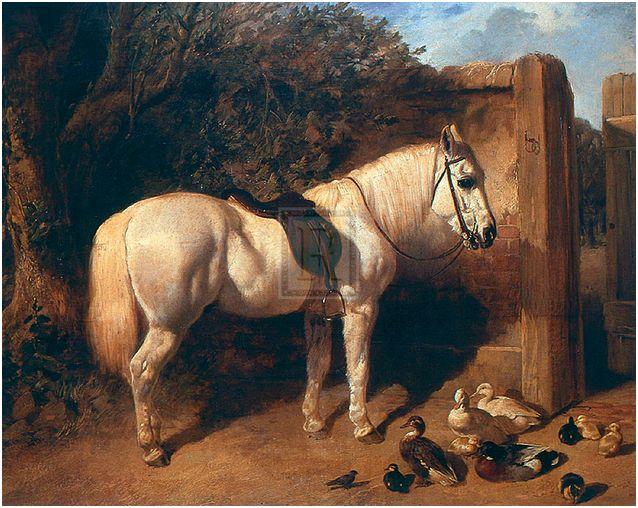 "Farmyard Friends" horse racing artwork