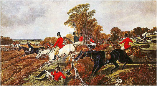 "Full Cry" horse racing artwork
