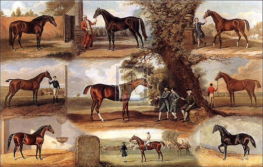 JOHN BEER (British; 1883 - 1915) horse racing artwork