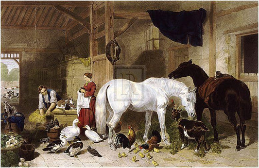 "A Glimpse" horse racing artwork