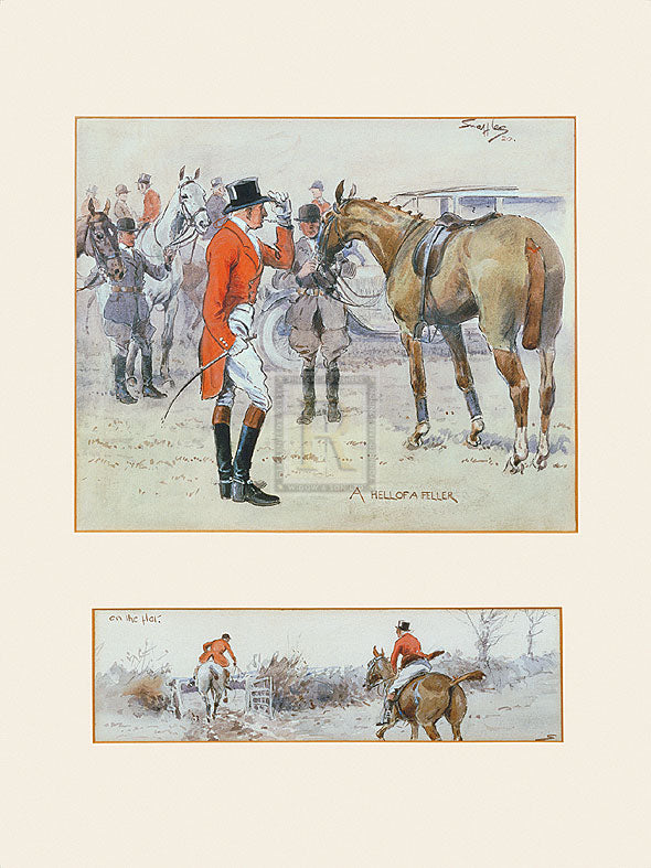 "A Hell of a Feller (on the flat)" horse racing artwork