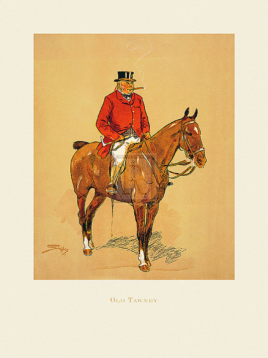 "Old Tawney" horse racing artwork