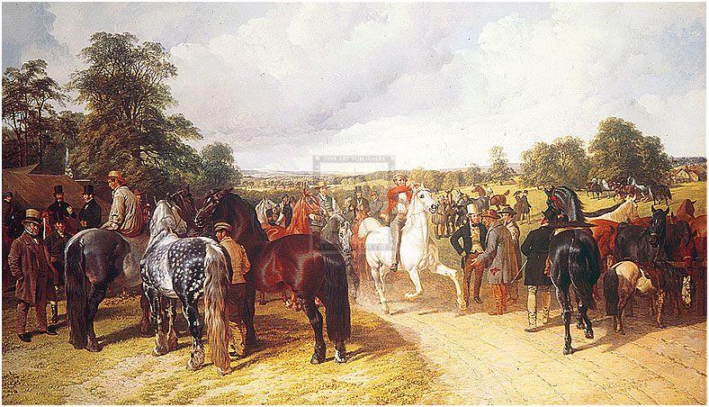 "Horse Fair" horse racing artwork