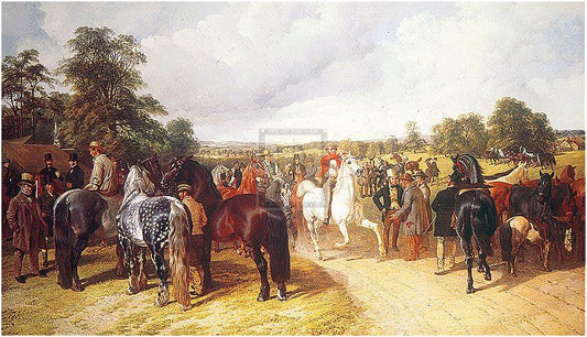 "Horse Fair" horse racing artwork