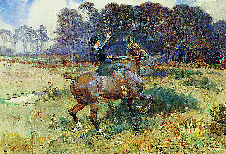 "The Fox Sighted" horse racing artwork