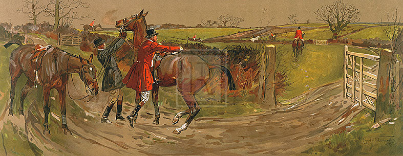 "The Lucky Man" horse racing artwork
