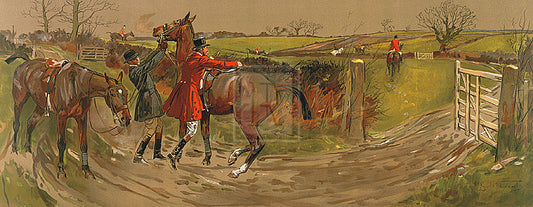 "The Lucky Man" horse racing artwork