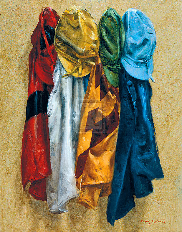 "Deauville Colours" horse racing artwork