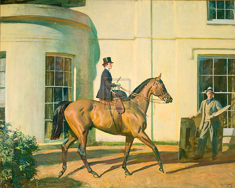 "My Wife; My Horse and Myself" horse racing artwork