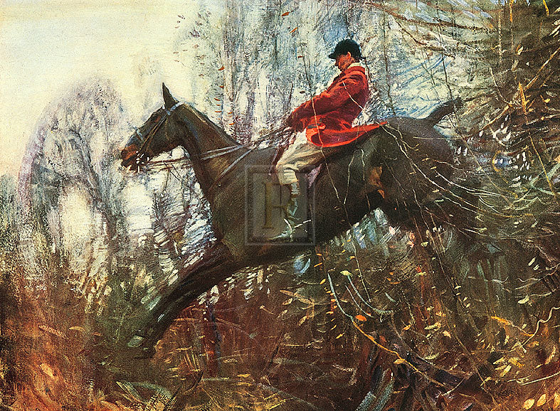"The Huntsman" horse racing artwork