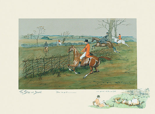 "The Stake and Bound" horse racing artwork