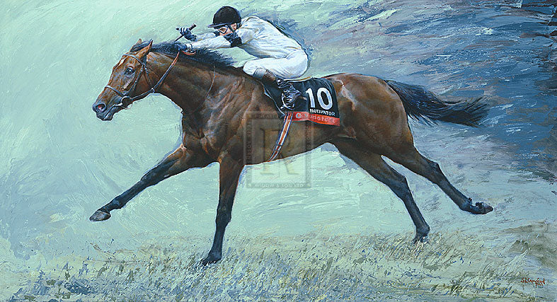 "Motivator" horse racing artwork
