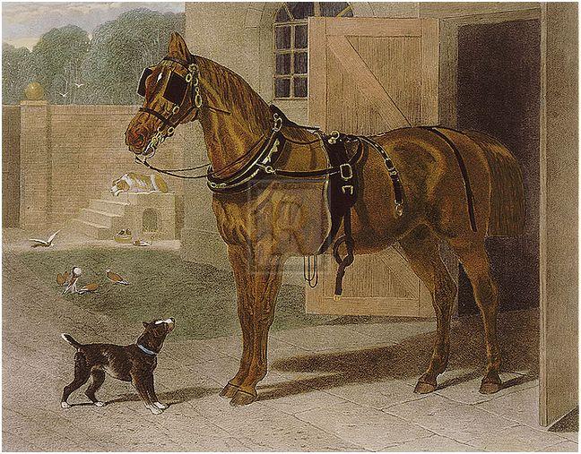 "Ready for the Trap" horse racing artwork