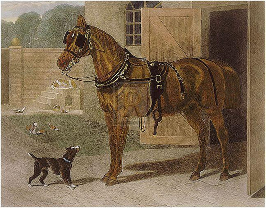 "Ready for the Trap" horse racing artwork